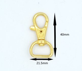 40mm Lobster D Type 2 Clasps Gold