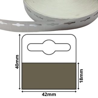 Euro Slot 40mm x 42mm Self Adhesive Hang Tabs