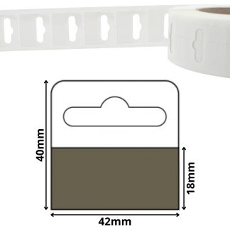 Euro Slot 40mm x 42mm Self Adhesive Hang Tabs