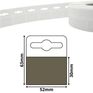 Euro Slot 63mm x 52mm Self Adhesive Hang Tabs