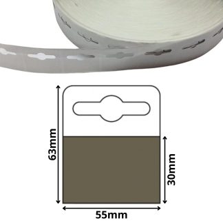Euro Slot 63mm x 55mm Self Adhesive Hang Tabs