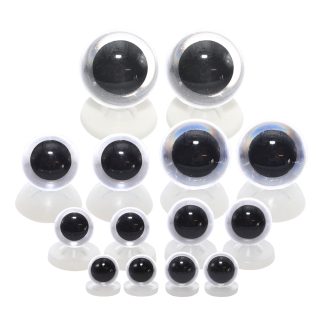 Transparent Clear Eyes Plastic Back