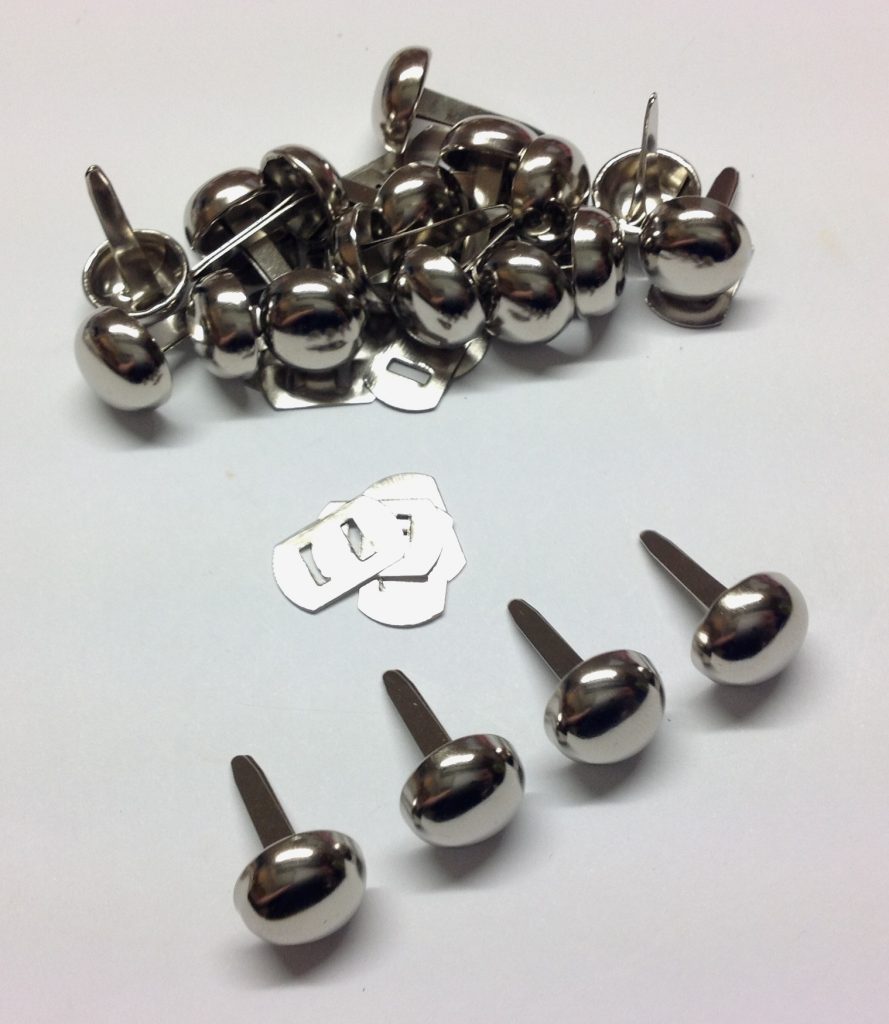 Silver Round Bottom Pack of 20 - SILVER 12mm - Round Bottom Bag or Purse Feet with Backs ...