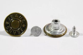17mm Jeans Jeans Bronze Jean Buttons - Hammer On Studs & Pins
