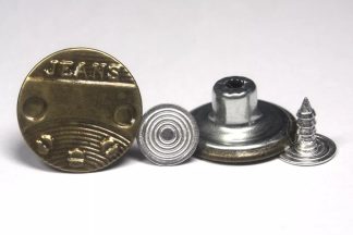 17mm Screw Jeans Jean Buttons - Hammer On Studs & Pins