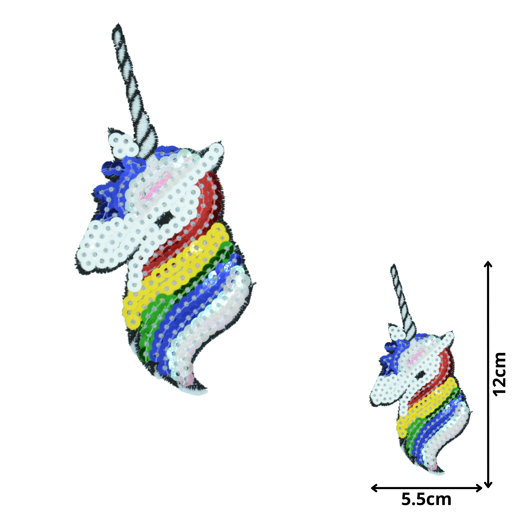 Unicorn 01 (SEQ019) - Sequin Embroidered Patches