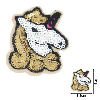 Unicorn 05 (SEQ023) - Sequin Embroidered Patches