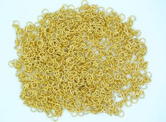 Key Chain with Jump Hoops - Gold