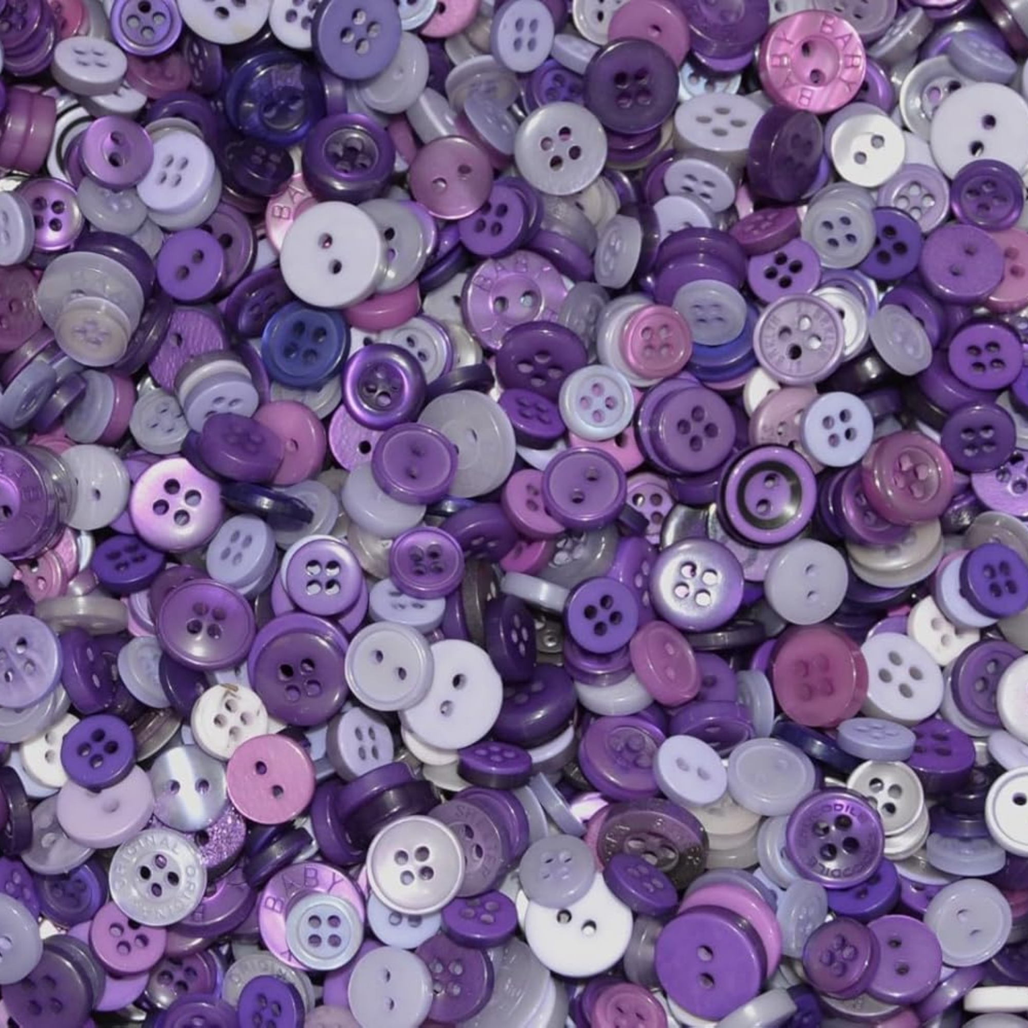 Tiny Shades of Purple Buttons - Mixed Small Sizes - Image 3