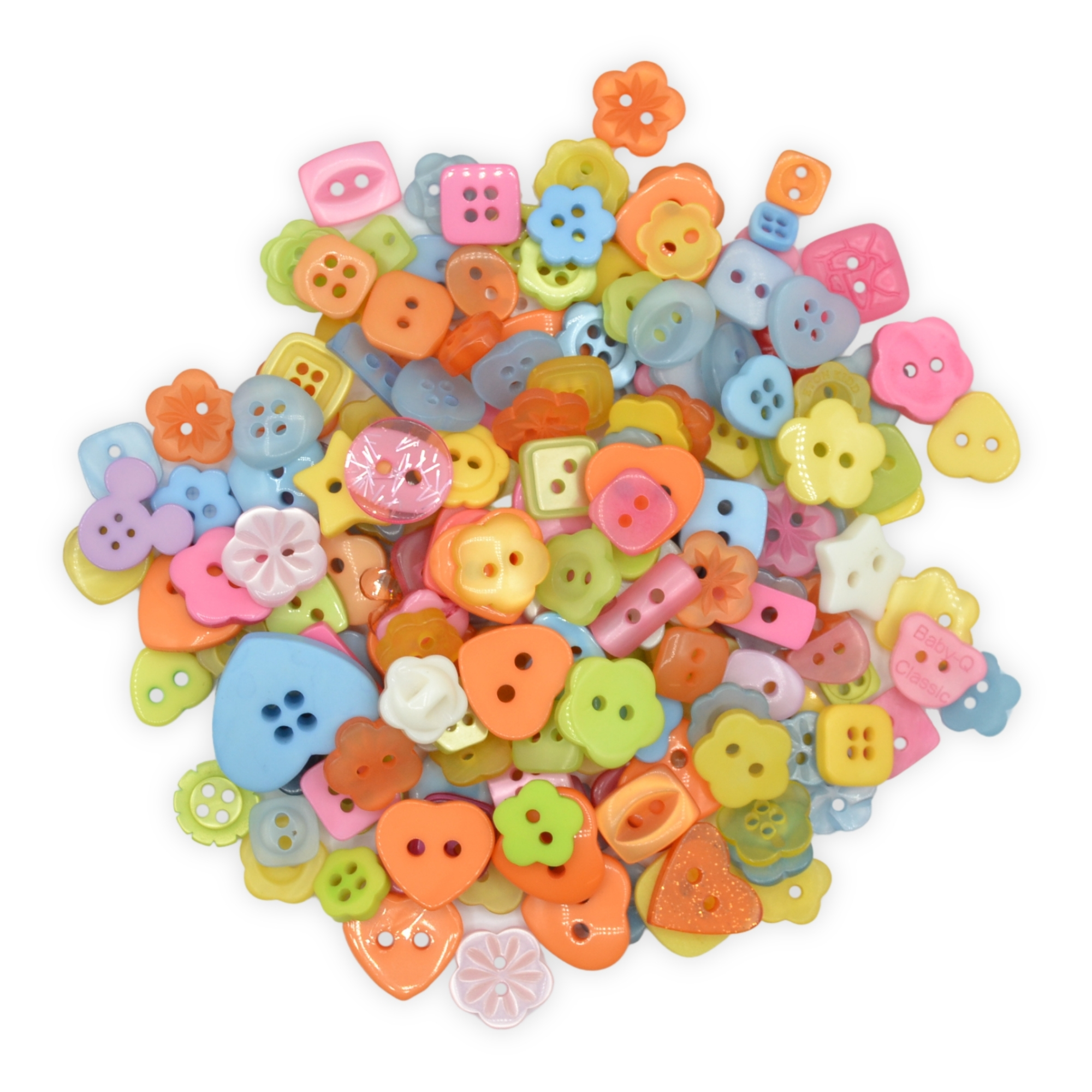 Tiny Shapes Mix Buttons - Mixed Small Sizes