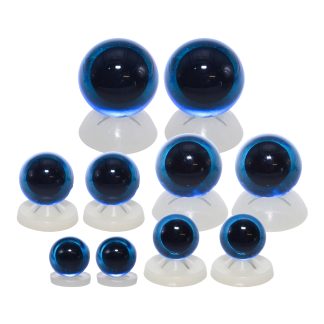 Transparent Blue Eyes Plastic Backs
