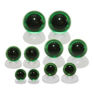 Transparent Green Eyes Plastic Backs