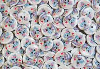 Children's Printed Wooden Buttons (Koala - 20mm)
