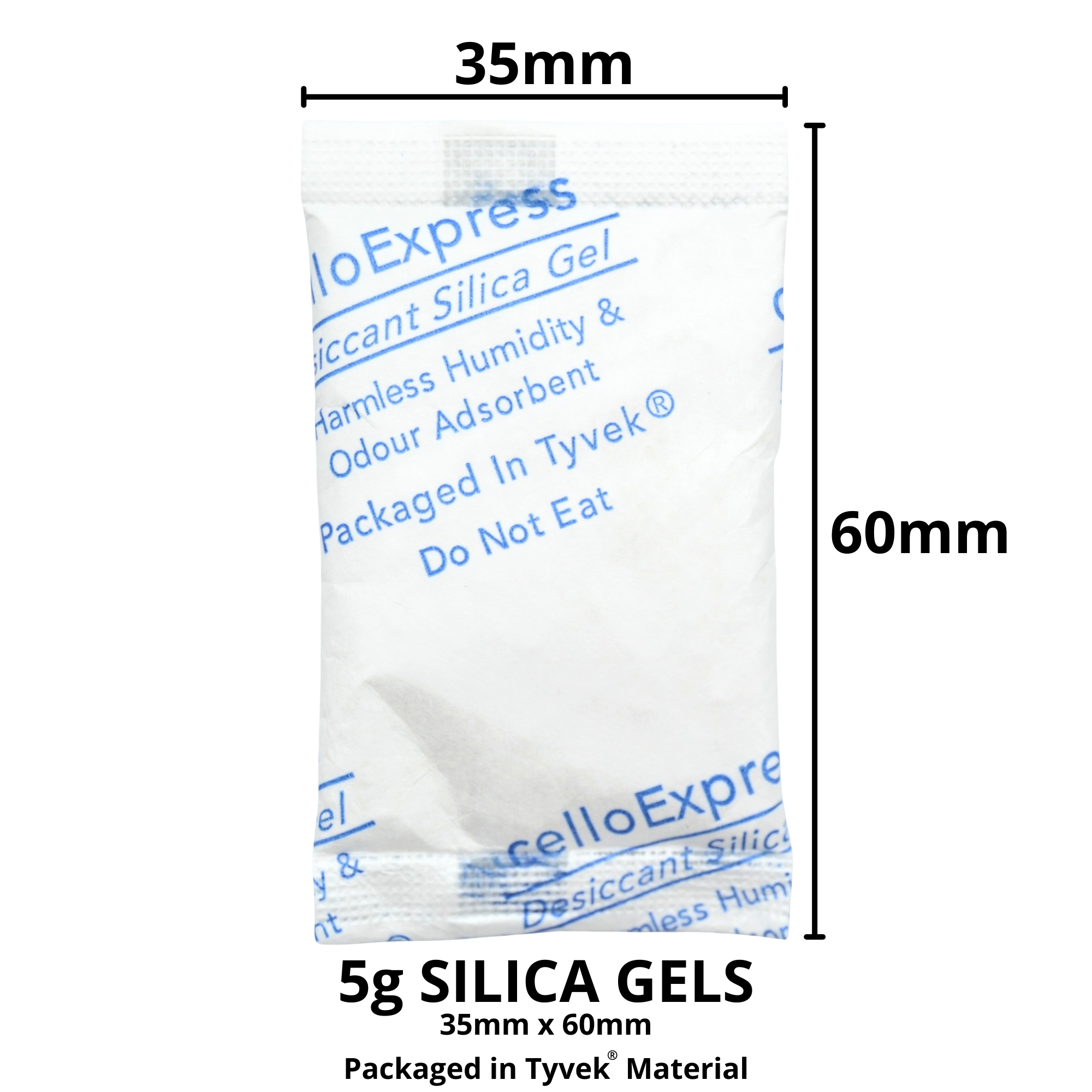 5g Silica Gel Desiccant Sachets in Tyvek® Material - Image 2