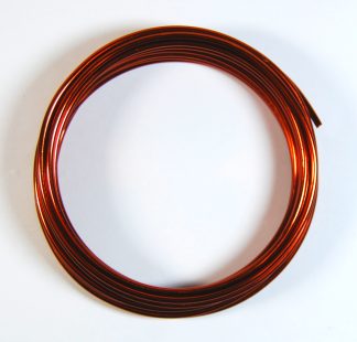 Pack of 1 - Chestnut Brown 3mm x 5m Aluminium Wire