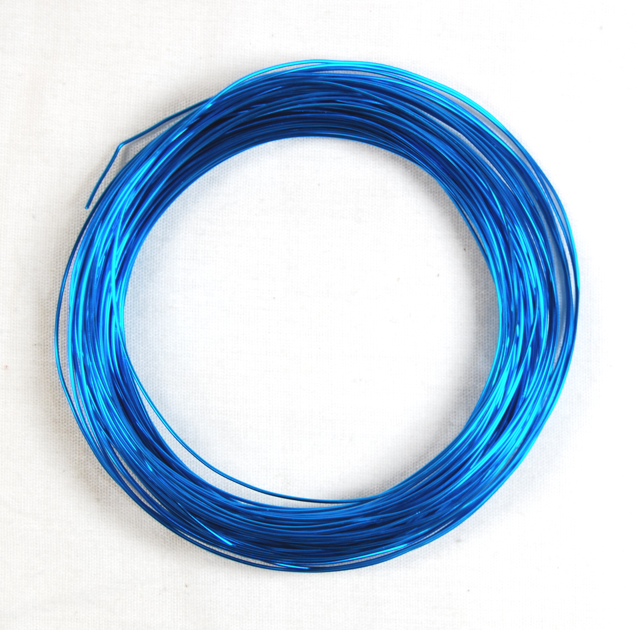 Pack of 1 - Dodger Blue 0.8mm x 20m Aluminium Wire