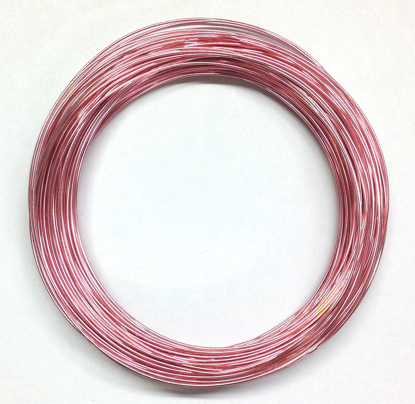 Pack of 1 - Pearl Pink 0.8mm x 20m Aluminium Wire