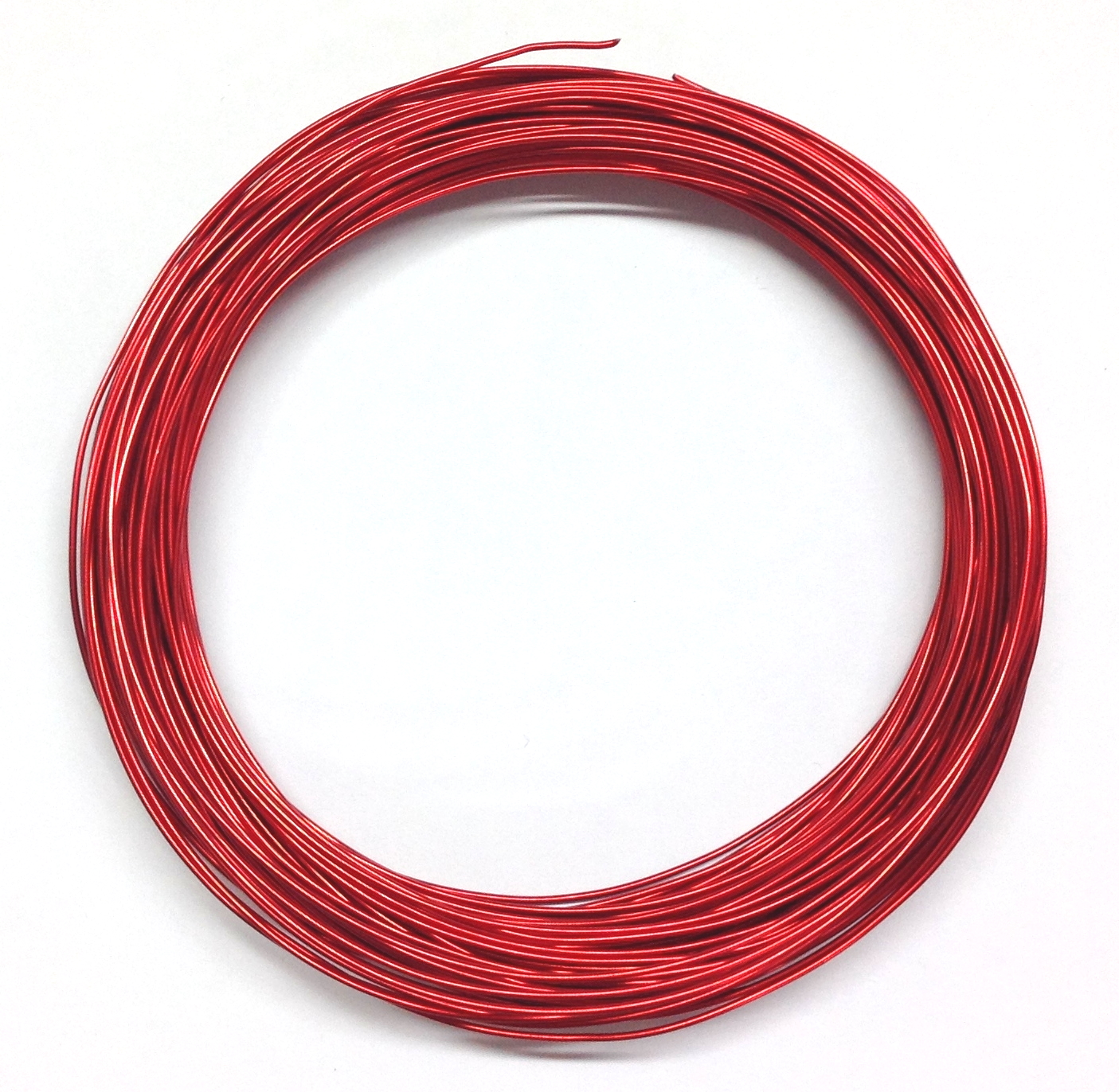 Pack of 1 - Red 0.8mm x 20m Aluminium Wire