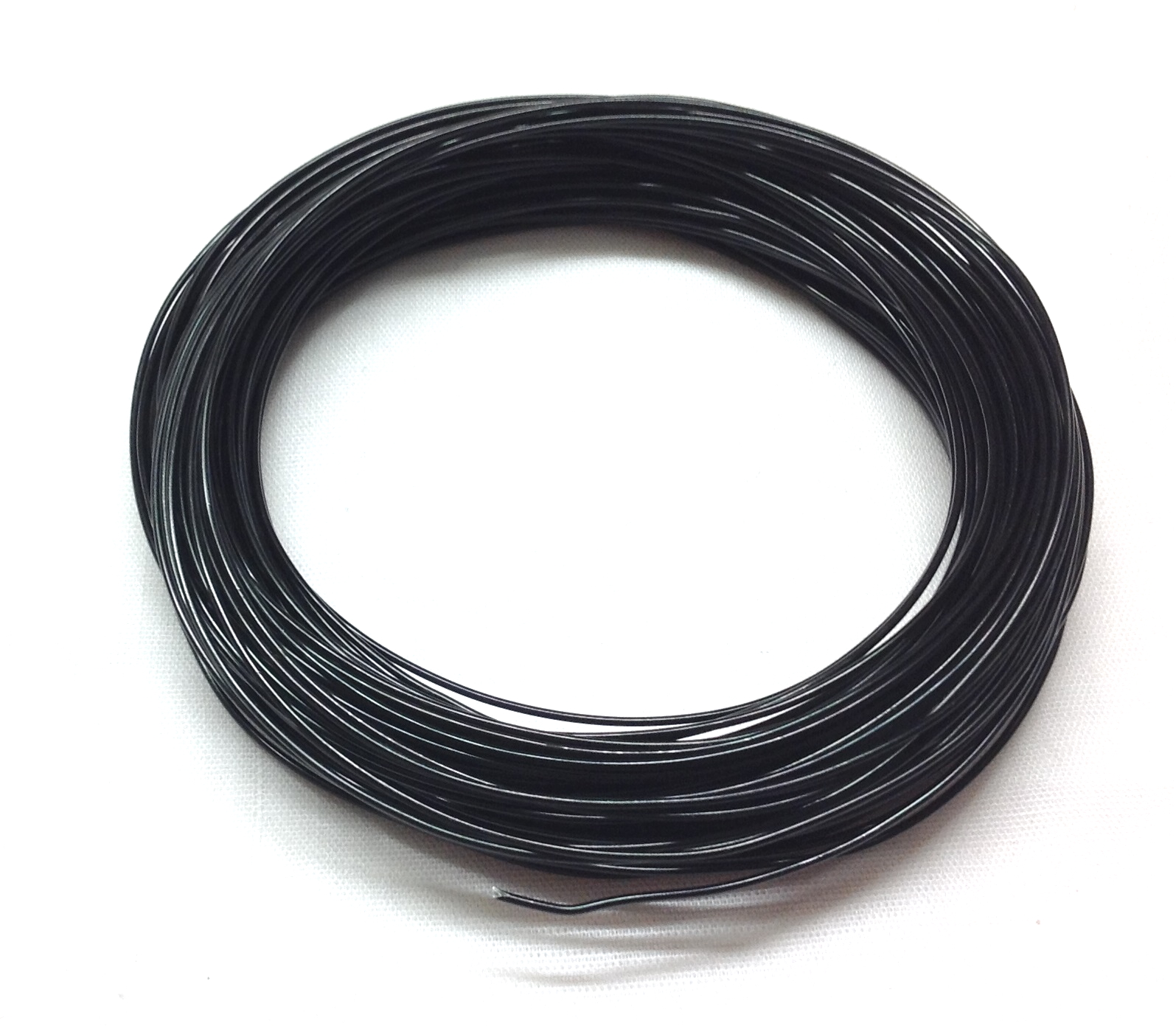 Pack of 1 - Black 1.0mm x 20m Aluminium Wire