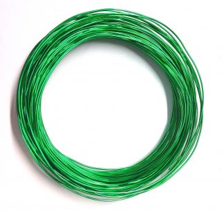 Pack of 1 - Green 1.0mm x 20m Aluminium Wire