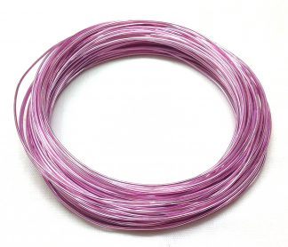 Pack of 1 - Pearl Pink 1.0mm x 20m Aluminium Wire