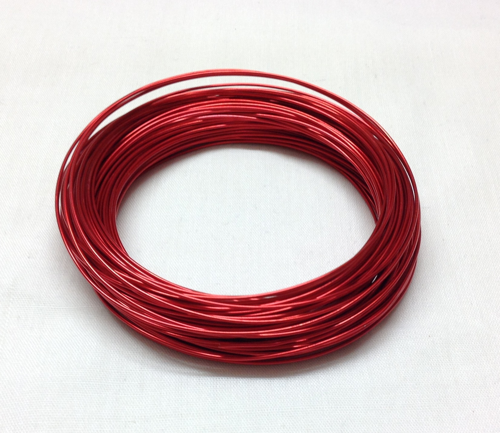 Pack of 1 - Red 1.0mm x 20m Aluminium Wire