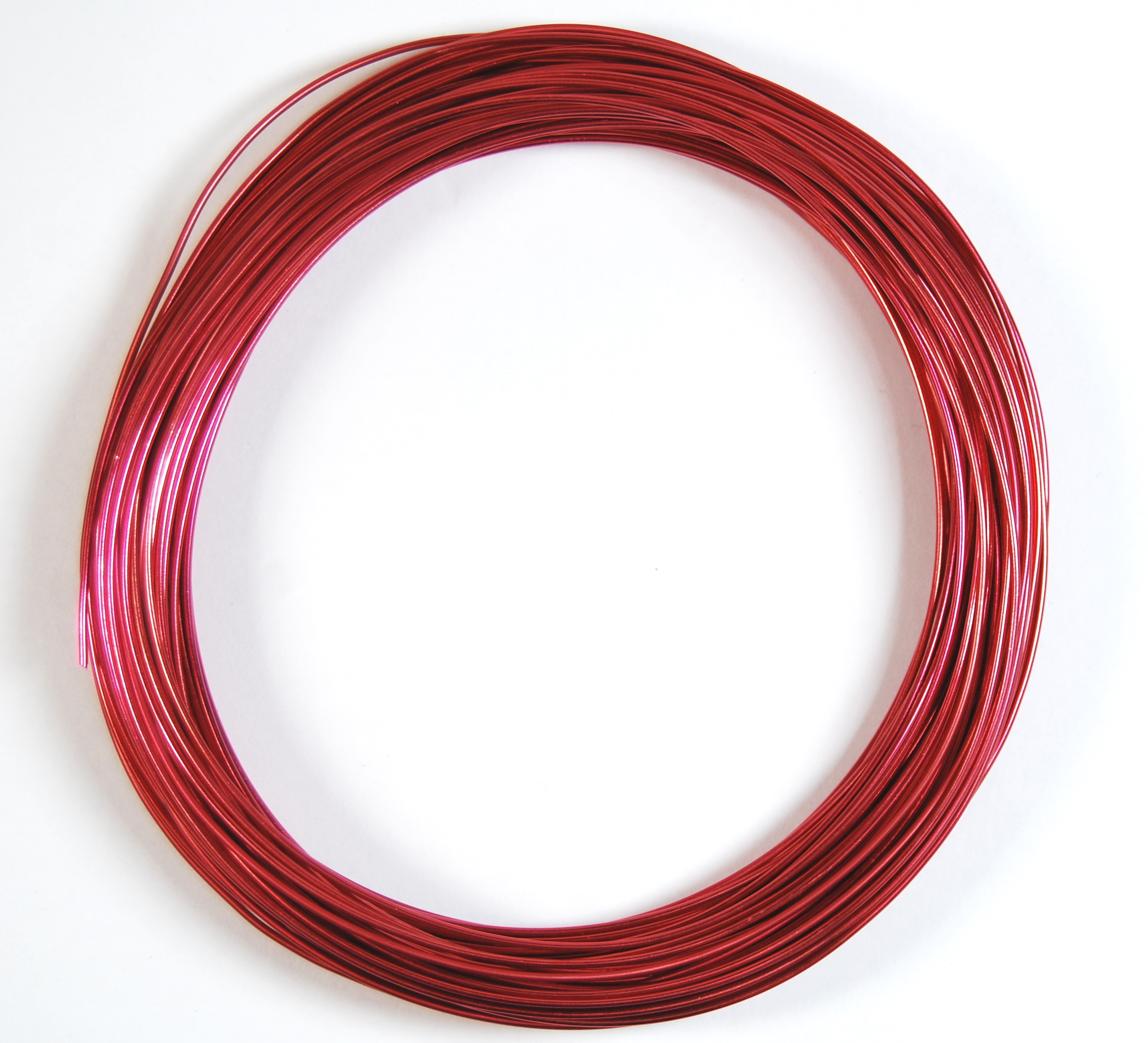 Pack of 1 - Wine Red 1.0mm x 20m Aluminium Wire