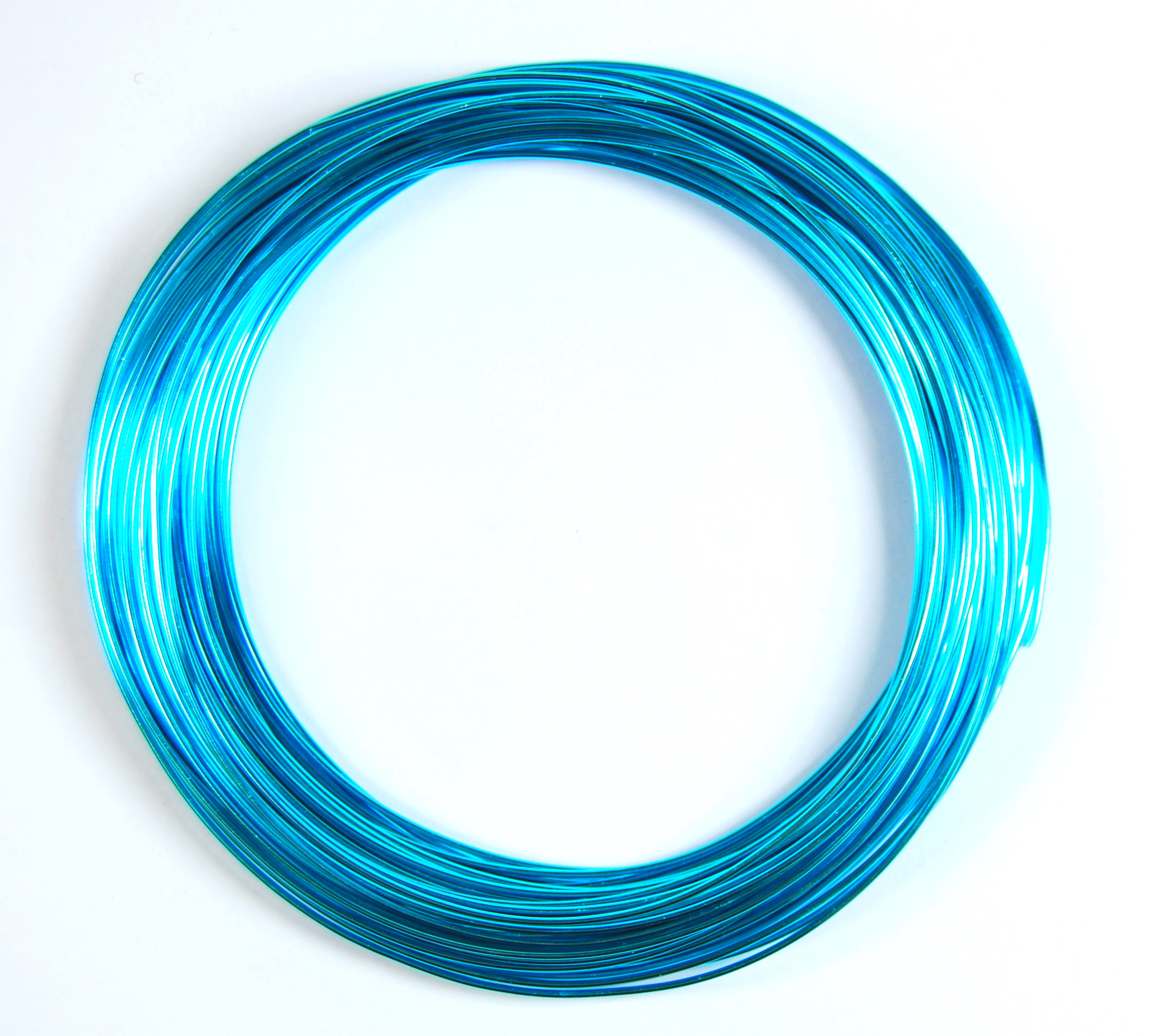 Pack of 1 - Deep Sky Blue 1.0mm x 20m Aluminium Wire
