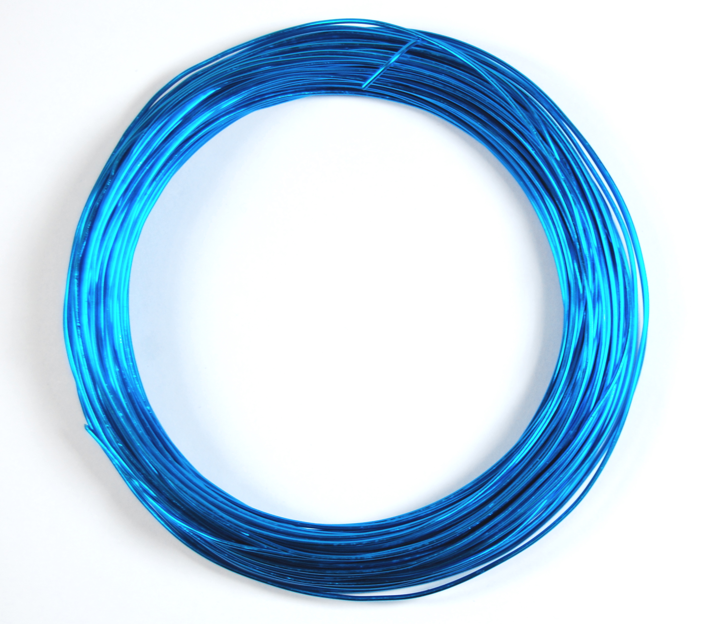 Pack of 1 - Dodger Blue 1.0mm x 20m Aluminium Wire