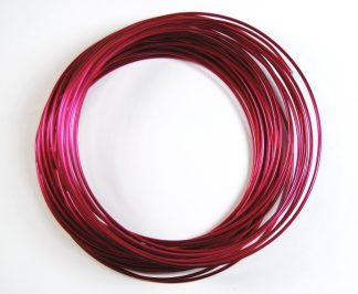 Pack of 1 - Cerise 1.5mm x 10m Aluminium Wire