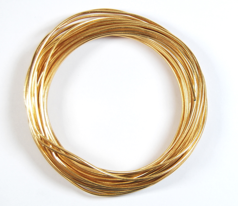 Pack of 1 - Dark Gold 1.5mm x 10m Aluminium Wire