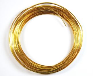 Pack of 1 - Gold 1.5mm x 10m Aluminium Wire