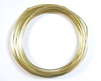 Pack of 1 - Light Gold 1.5mm x 10m Aluminium Wire