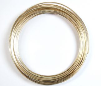 Pack of 1 - Pale Gold 1.5mm x 10m Aluminium Wire