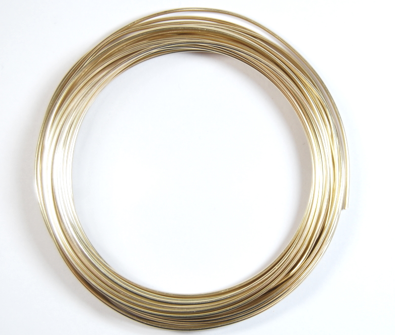 Pack of 1 - Pale Gold 1.5mm x 10m Aluminium Wire
