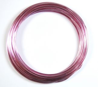 Pack of 1 - Pearl Pink 1.5mm x 10m Aluminium Wire