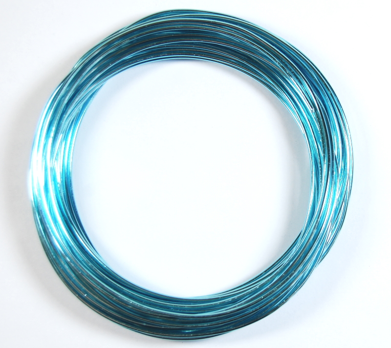 Pack of 1 - Sky Blue 1.5mm x 10m Aluminium Wire