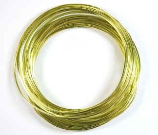 Pack of 1 - Yellow Green 1.5mm x 10m Aluminium Wire
