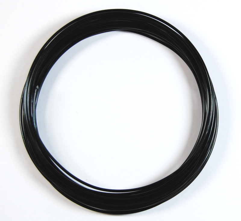 Pack of 1 - Black 1.5mm x 5m Aluminium Wire