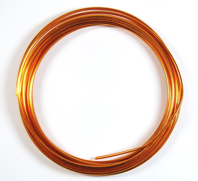 Pack of 1 - Golden Rod 1.5mm x 5m Aluminium Wire