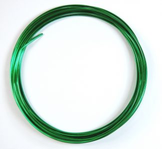 Pack of 1 - Green 1.5mm x 5m Aluminium Wire