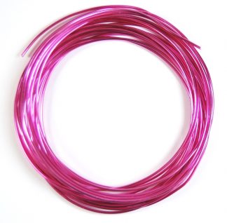 Pack of 1 - Hot Pink 1.5mm x 5m Aluminium Wire