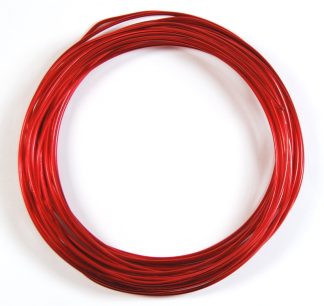 Pack of 1 - Red 1.5mm x 5m Aluminium Wire