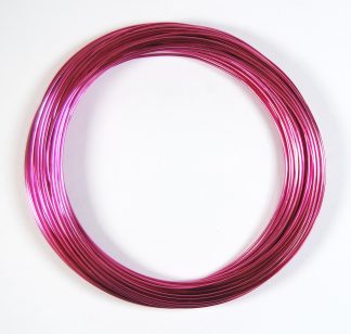 Pack of 1 - Hot Pink 1.0mm x 20m Aluminium Wire