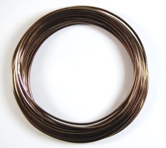 Pack of 1 - Brown 2mm x 10m Aluminium Wire