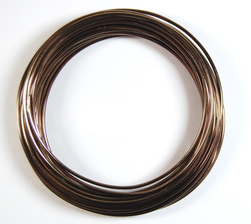 Pack of 1 - Brown 2mm x 10m Aluminium Wire