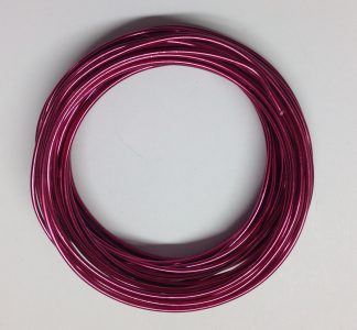 Pack of 1 - Cerise 2mm x 10m Aluminium Wire