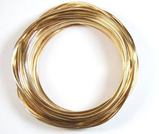 Pack of 1 - Champagne Yellow 2mm x 10m Aluminium Wire