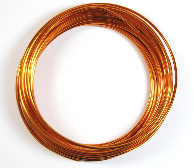 Pack of 1 - Golden Rod 2mm x 10m Aluminium Wire