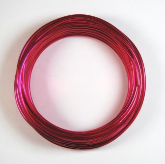 Pack of 1 - Cerise 3mm x 10m Aluminium Wire